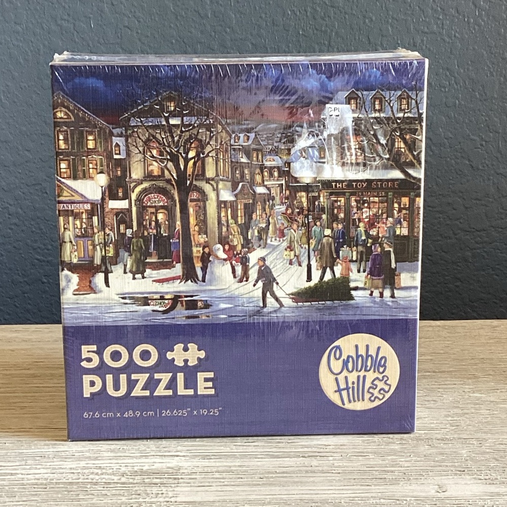 🆕 Cobble Hill Winter Village 500-Piece Puzzle